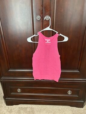 Lilly Pulitzer Hot Pink Knit Sleeveless Tank